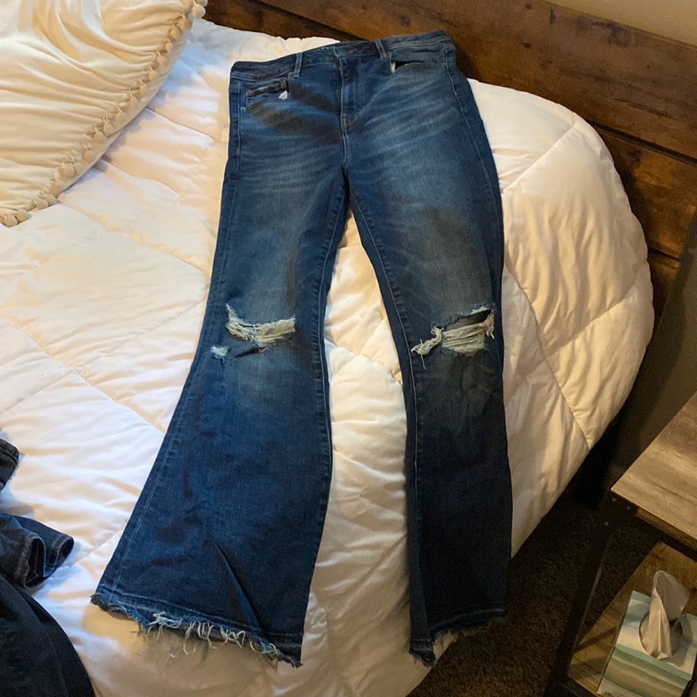 American eagle high rise flare jeans